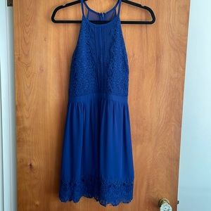 Francesca’s Blue Lacey Dress
